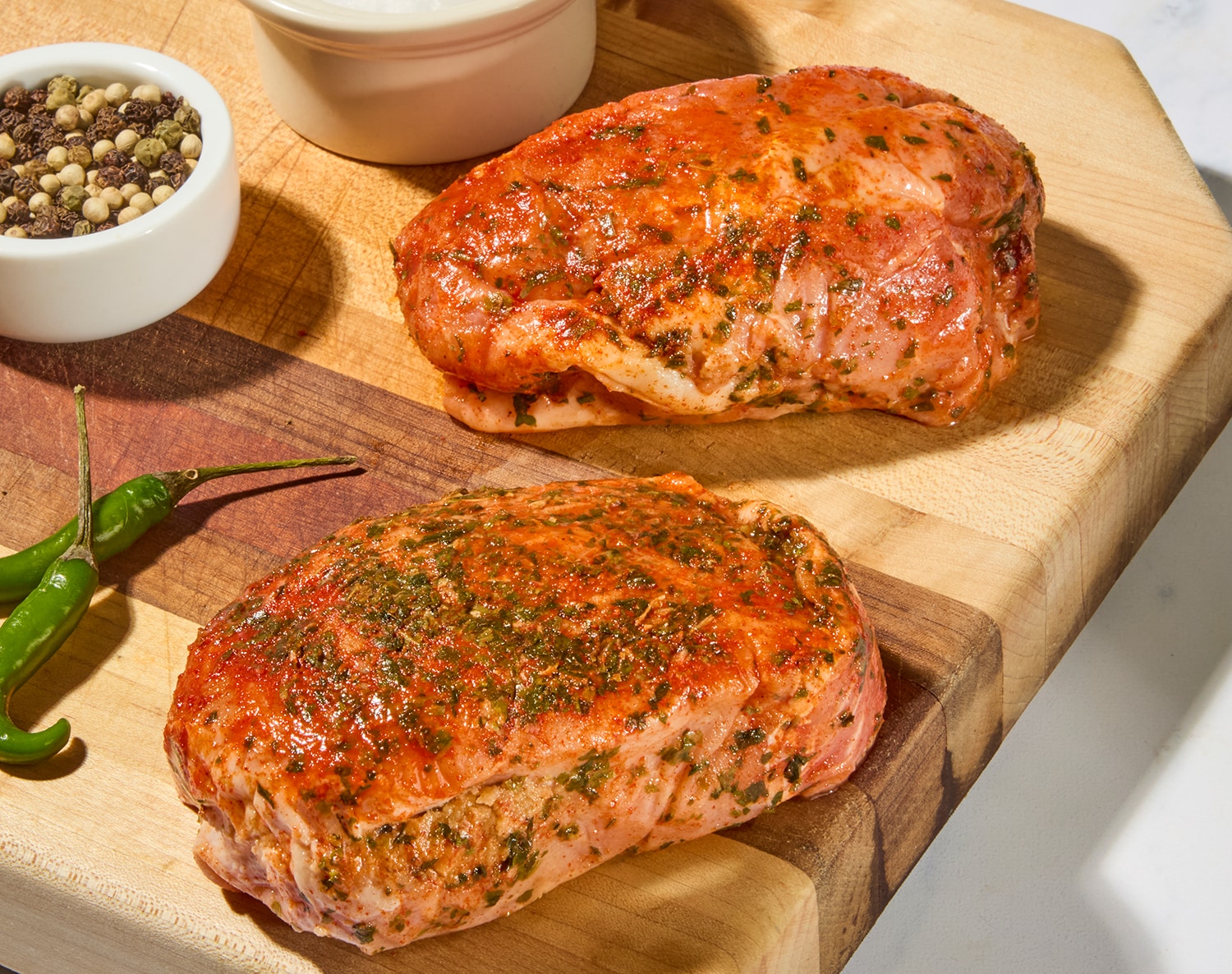 Homestyle Stuffed Pork Chops, Raised w/o Antibiotics, Uncooked, image 2 of 2 slides